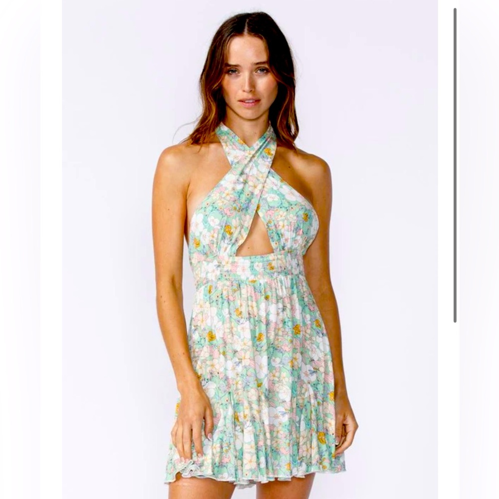 Sky To Moon Floral Mini Dress